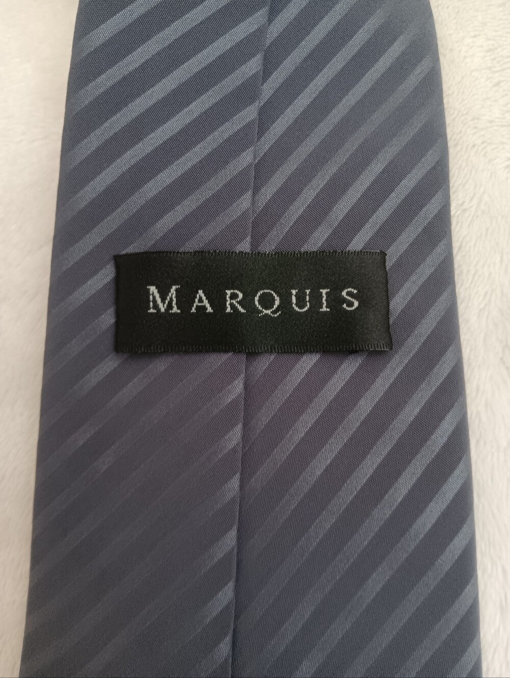 Marquis Gray Diagonal Stripe Tie